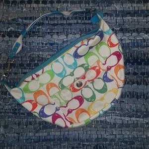 Coach Signature Rainbow C Hobo Bag  👜🌺